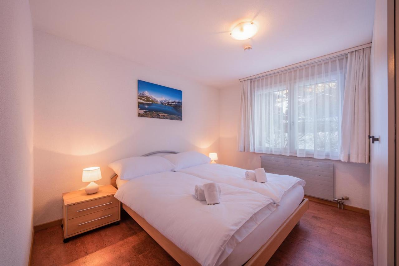 Ferienwohnung Atemberaubende Sicht auf Eiger Nordwand Grindelwald Exterior foto